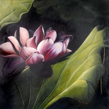 Ashley Coll - Midnight Lotus painting