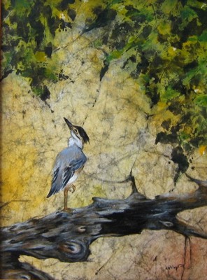 Ashley Coll - Out on a Limb painting