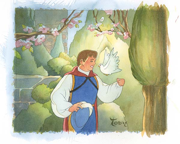 Toby Bluth - For the One I Love - The Prince original painting