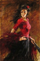 FAN DANCER
Hand Embellished Giclee
on Hand-Textured Canvas
36 x 24
Edition Size: 95 by Andrew Atroshenko