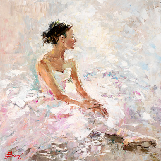 Elena Bond - Ballerina's Dream - Limited Edition on Canvas