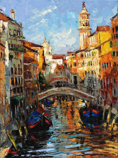 Elena Bond - The Color of Venice - Limited Edition on Canvas