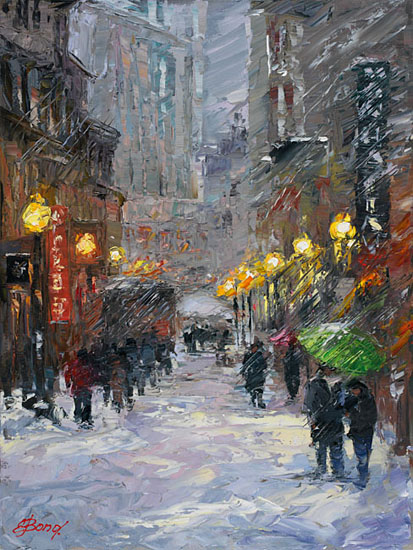 Elena Bond - WINTER IN THE CITY