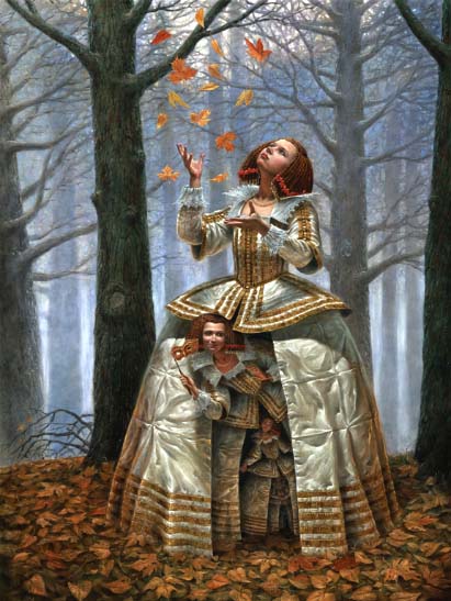 Michael Cheval - ENIGMA OF THE GENERATIONS - Oil on Canvas