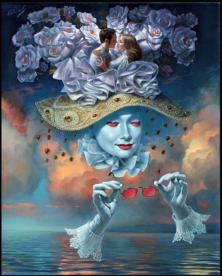 Michael Cheval - LOVE IS BLIND II - limited edition print