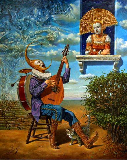 Michael Cheval - PERFECT STRANGER - Oil on Canvas