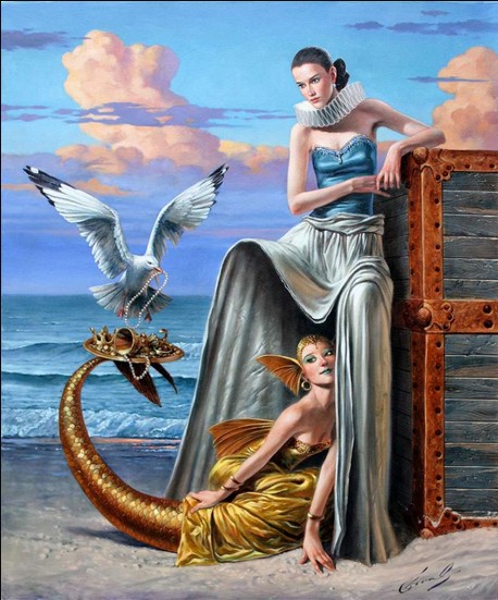 Michael Cheval - PLEDGE OF COEXISTENCE - Oil on Canvas