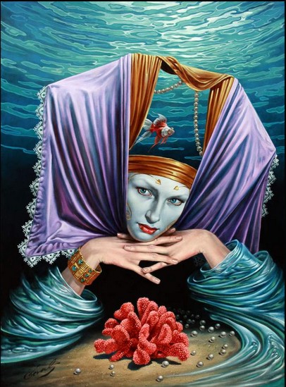 Michael Cheval - PROFUNDITY KEEPER - Oil on Canvas