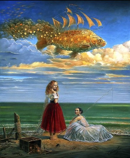 Michael Cheval - SECRETS OF MASTERY - Oil on Canvas