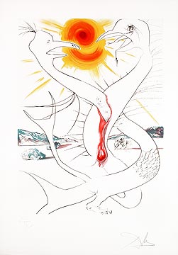 CADUSEUS OF MARS - Fine Art by Salvador Dali
