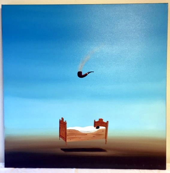 Robert Deyber - THE PIPE DREAM - original painting