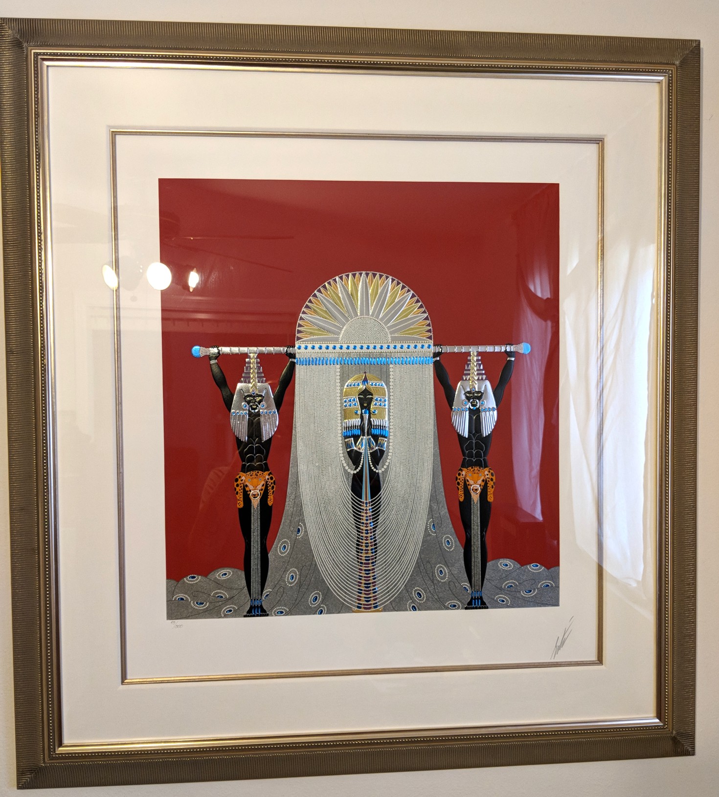 Erte' - The Egyptian - limited edition serigraph