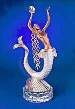 Erte' - Mermaid Bronze Sculpture - Signed & Numbered