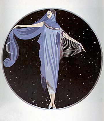 Erte' - Moonlight - limited edition serigraph