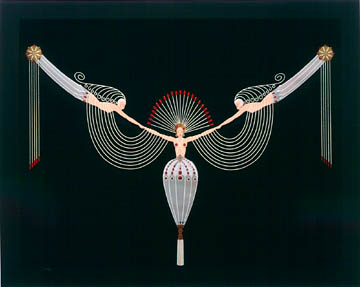 Erte' - The Necklace - limited edition serigraph