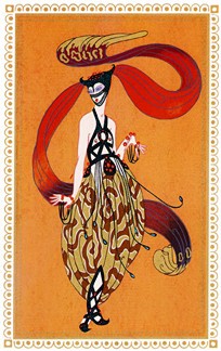 SCHEHEREZADE 7, BEAUTY OF BAGDAD - Fine Art by Erte