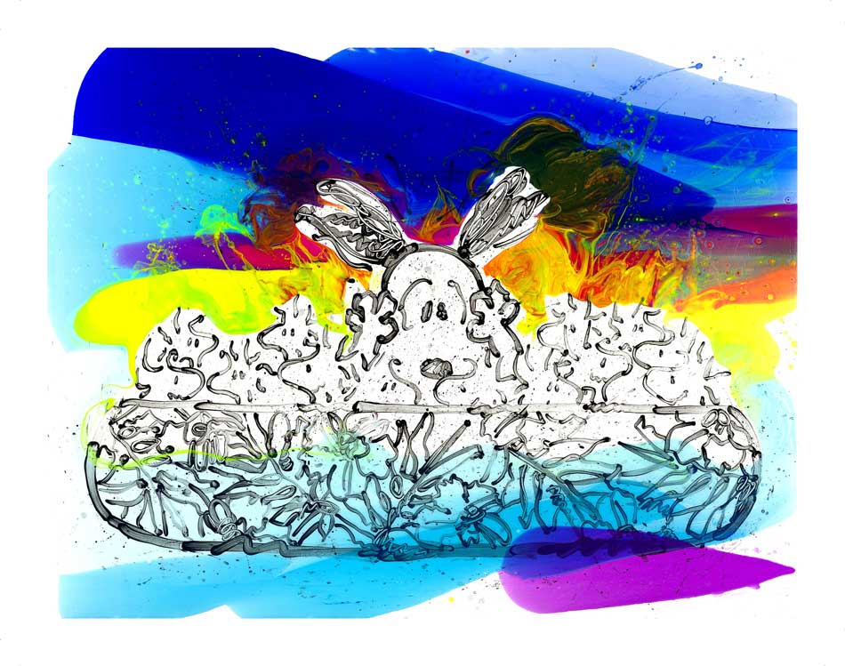 Tom Everhart - Floating with My Homies - Limited Edition print