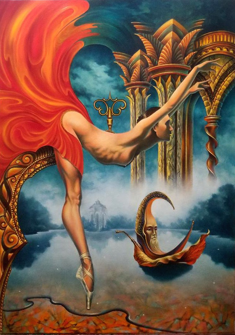 Alex Fishgoyt - the fairy tales of hoffman - original painting
