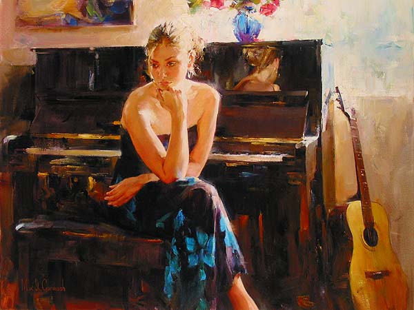 MUSICAL THOUGHTS

Original Oil on Canvas
30 x 40 inches by Michael and Inessa Garmash
