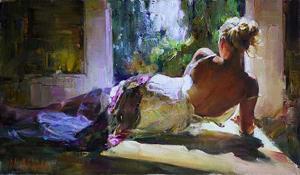IN THE MORNING SUNLIGHT

Oil on Canvas
14 x 24 inches by Michael and Inessa Garmash