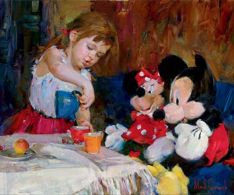 TEATIME WITH MICKEY AND MINNIE

Embellished Giclee on Canvas
24 x 30 inches
Edition Size: 50 by Michael and Inessa Garmash