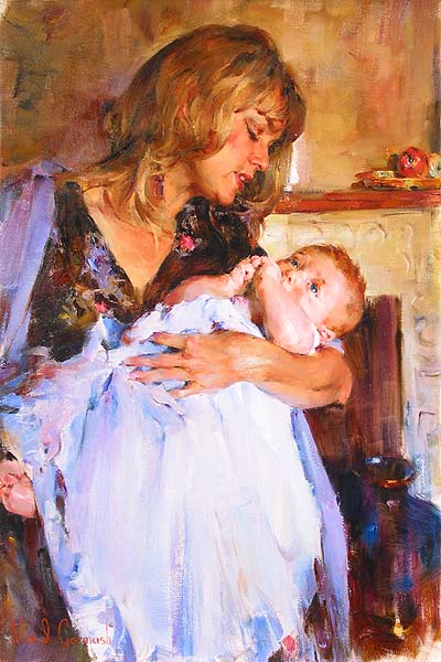 Michael and Inessa Garmash - A Mother's Love - Original Painting