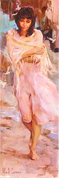 Michael and Inessa Garmash - Breezy Walk - Original Painting