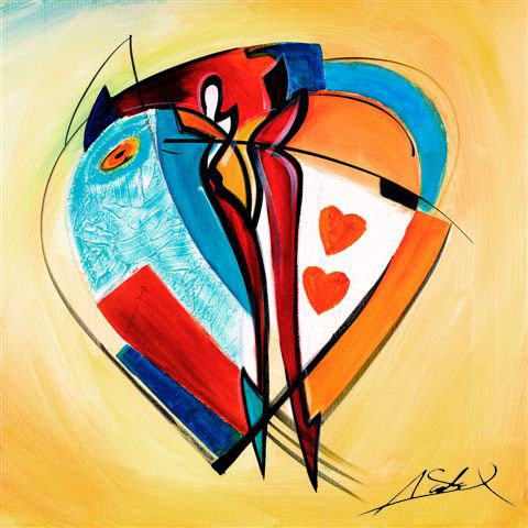 Alfred Gockel - American Hearts II - Limited Edition print