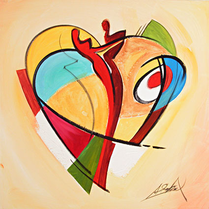 Alfred Gockel - American Hearts III - Limited Edition print
