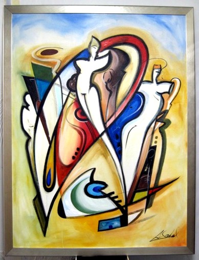 Alfred Gockel - The Awakening - original oil on canvas painting