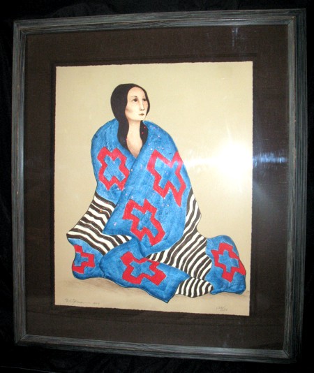 CHEIF'S BLANKET - STATE I - Fine Art by R.C. Gorman