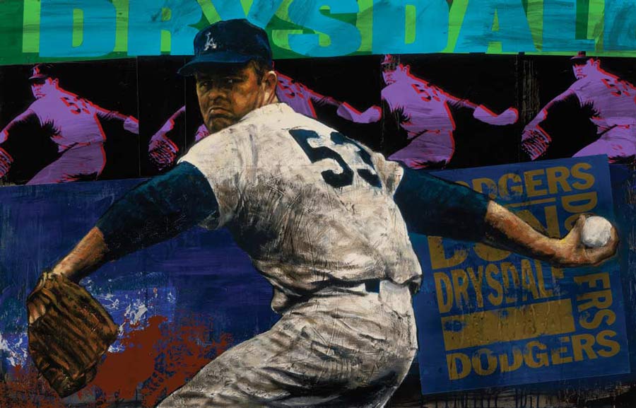 Stephen Holland - Don Drysdale - limited edition print
