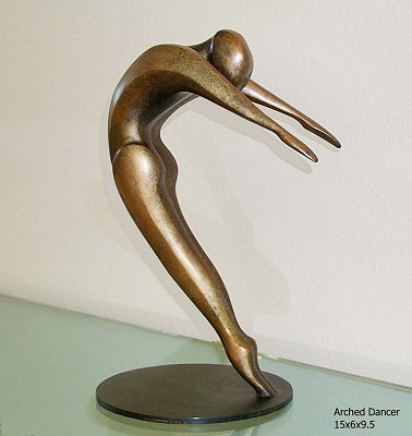Robert Holmes - Bronze Sculpture - Arched Dancer