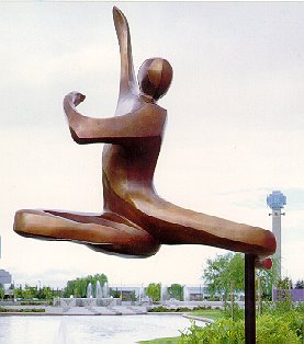 Robert Holmes - Bronze Sculpture - Flying Dancer