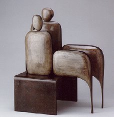 Robert Holmes - Bronze Sculpture - I am Seated Pair