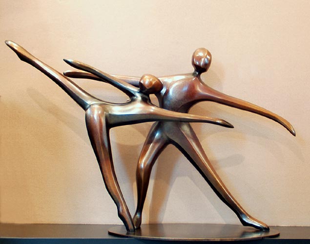 Robert Holmes - Bronze Sculpture - Pas De Deux II