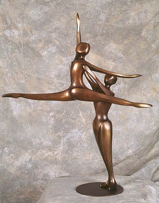 Robert Holmes - Bronze Sculpture - Pas De Deux