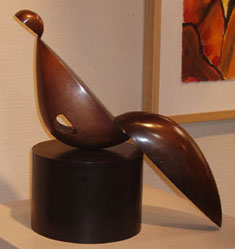 Robert Holmes - Bronze Sculpture - Positive/Negative Reclining Figure