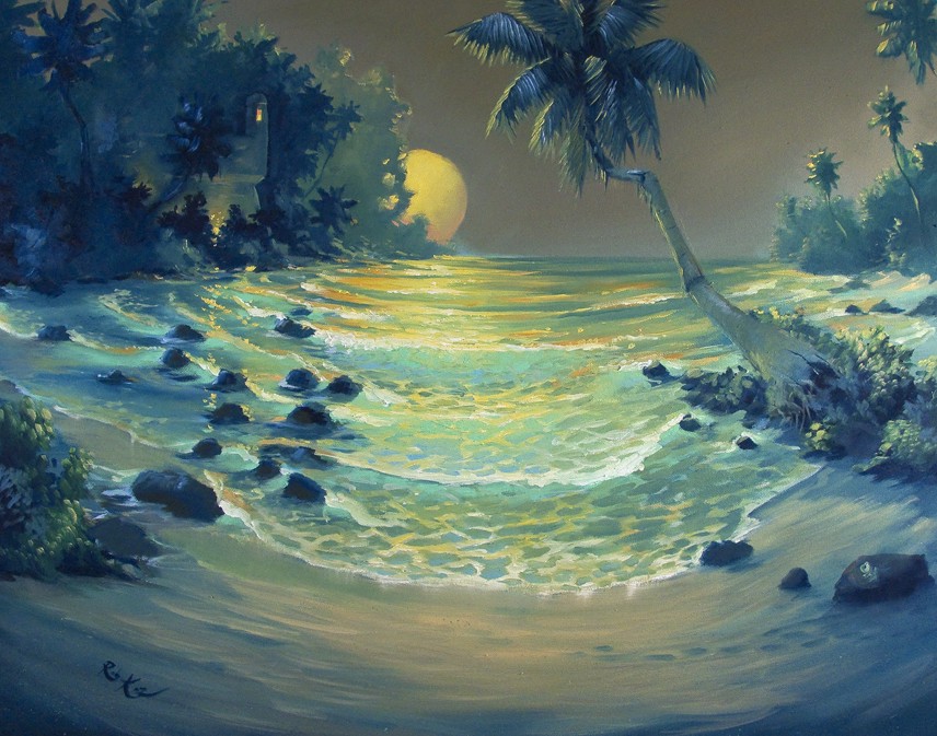 Rob Kaz - Fort Paradise - original oil on canvas painting