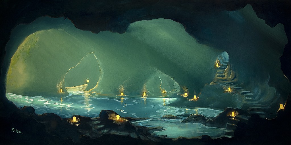 Rob Kaz - Grotto - original oil on canvas painting