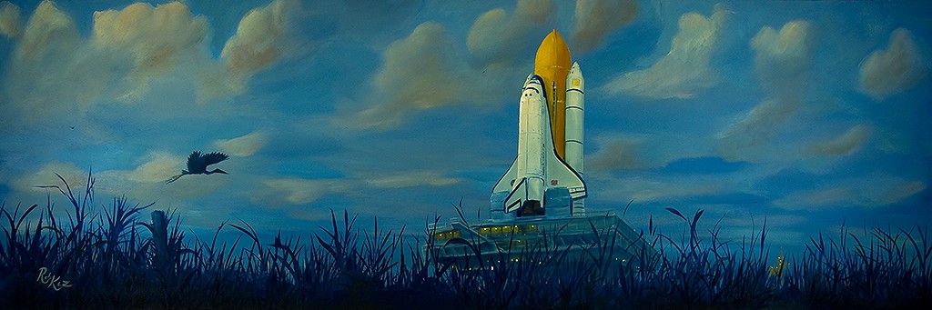 Rob Kaz - Last Launch - original oil on canvas painting