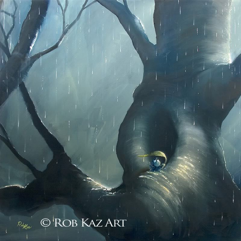 Rob Kaz - Lazy Rain - original oil on canvas painting