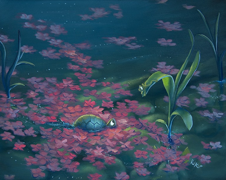 Rob Kaz - Petals - original oil on canvas painting
