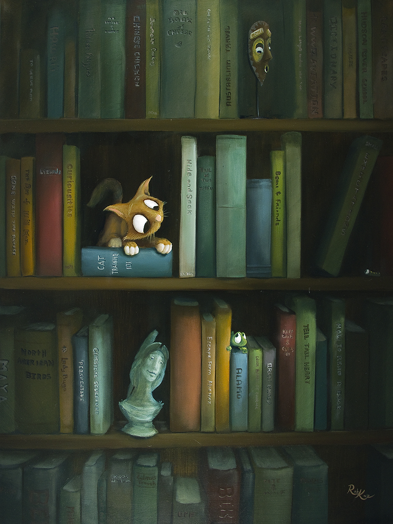 Rob Kaz - Telltale - original oil on canvas painting