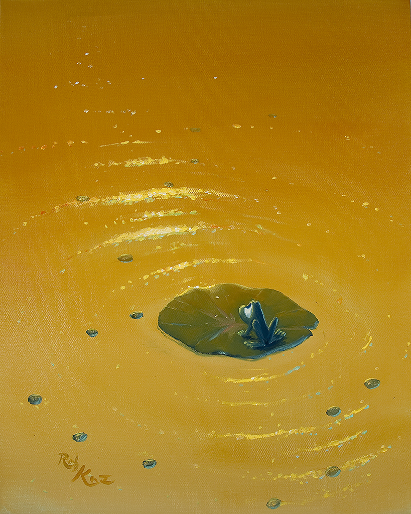 Rob Kaz - The Wee Hours - original oil on canvas painting