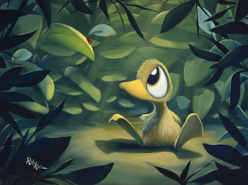Rob Kaz - Whatcha Staring At - original oil on canvas painting