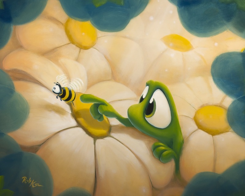 Rob Kaz - Bee Mine - original oil on canvas painting