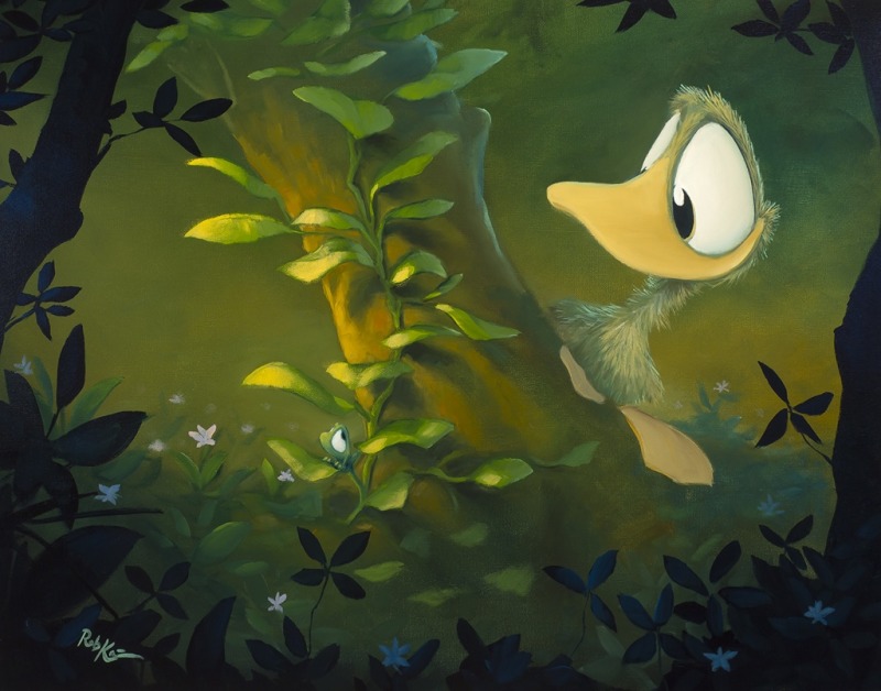 Rob Kaz - Ducking for Cover - signed and numbered limited edition print on canvas