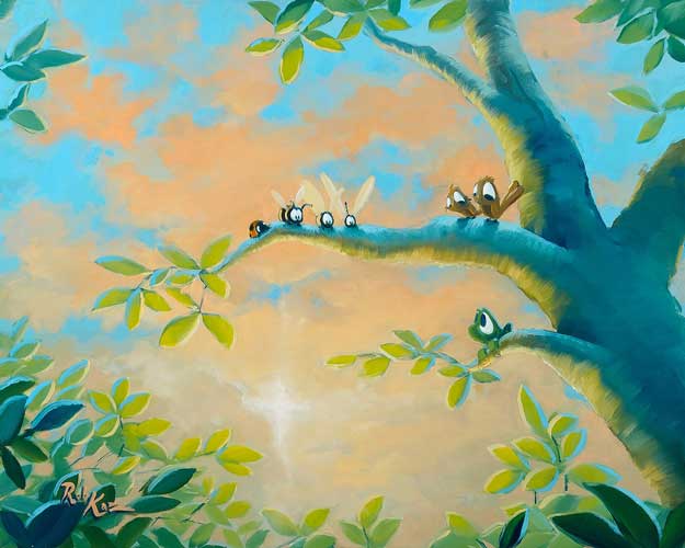 Rob Kaz - Family Tree - signed and numbered limited edition print on canvas