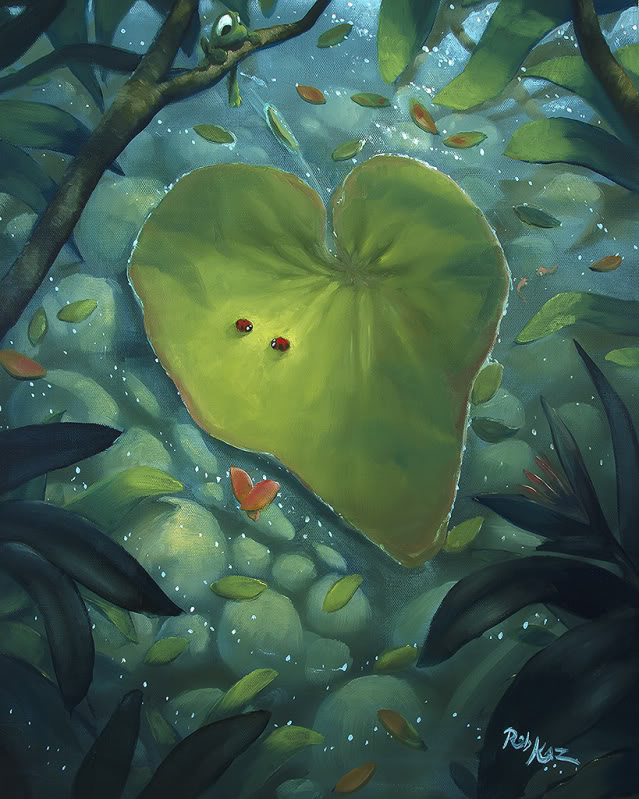 Rob Kaz - Love Bugs - original oil on canvas painting